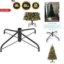 Christmas Tree Stand Artificial Tree Base Folds 4ft 6ft Green Sturdy