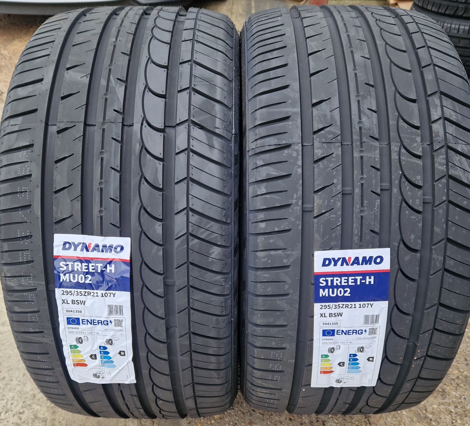 2 X 295/35/21 DYNAMO STREET XL 107Y TYRES WITH (B) WET GRIP. TWO TYRES