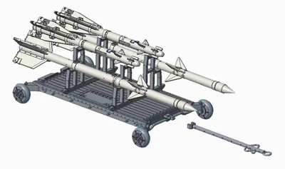 3Dprinted 1/72 Scale Russian Ammunition Carrier unpainted model