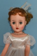 Miss Revlon Blonde 15" Doll by Ideal in White Satin Dress