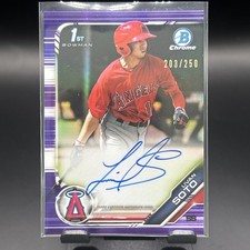 2019 Bowman Chrome Prospects Autographs Livan Soto #CPA-LS Purple /250 (AU, RC)