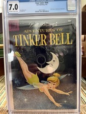 Four Color #896 (Apr 1958) CGC 7.0~O/W-White Pages. Disney’s Adv of Tinker Bell.