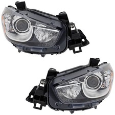 Hid Headlights Driving Head Lights Headlamps Set Of 2 Driver Passenger Pair