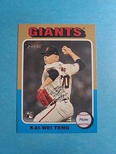 Kai-Wei Teng 2024 Topps Heritage Baseball Card # 638 J0817