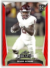 Devon Achane 2023 Leaf Draft Red Texas A&M Aggies #46