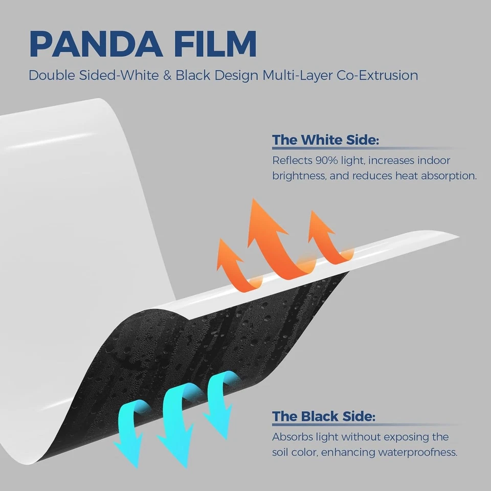 Alorair Crawl Space Vapor Barrier 6-14 mil Coverage 250-1200 sq.ft Encapsulation - Image 2 of 4