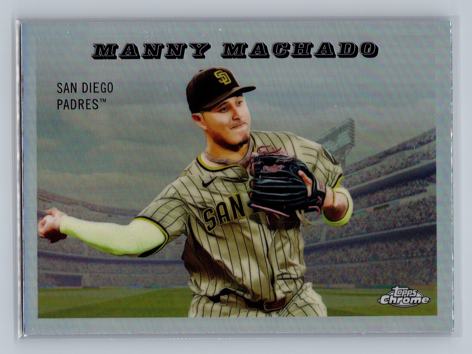 2025 Topps Chrome Platinum 1955 Topps Rails and Sails MANNY MACHADO #55RS-18 Pad