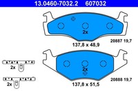 Bremsbelagsatz FÜR VW Golf III (1H1), VW Golf II (19E, 1G1) - ATE 13.0460-7032.2
