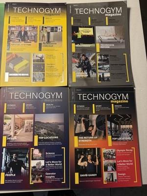 8 x Technogym Magazine Publications 2024-25 Spring to Winter