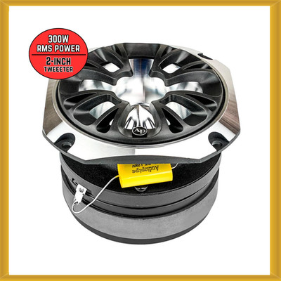 Audiopipe ATR Series 2-inch 300W RMS Power Titanium Super Car Tweeter - Chrome