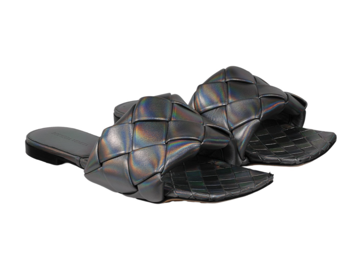 Bottega Veneta Womens Lido Intrecciato Woven Sandals US 11  display picture 3
