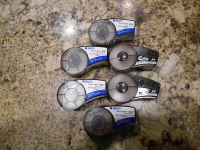 BRADY BMP21 BLACK/WHITE 3/4 INCH TAPE NEW - 1 LOT