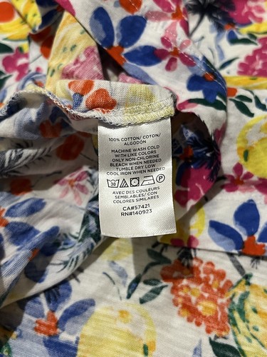 LOFT Obst Blumen Tshirt Kurzarm Mehrfarbig, Damen Größe XS - Bild 4 von 6