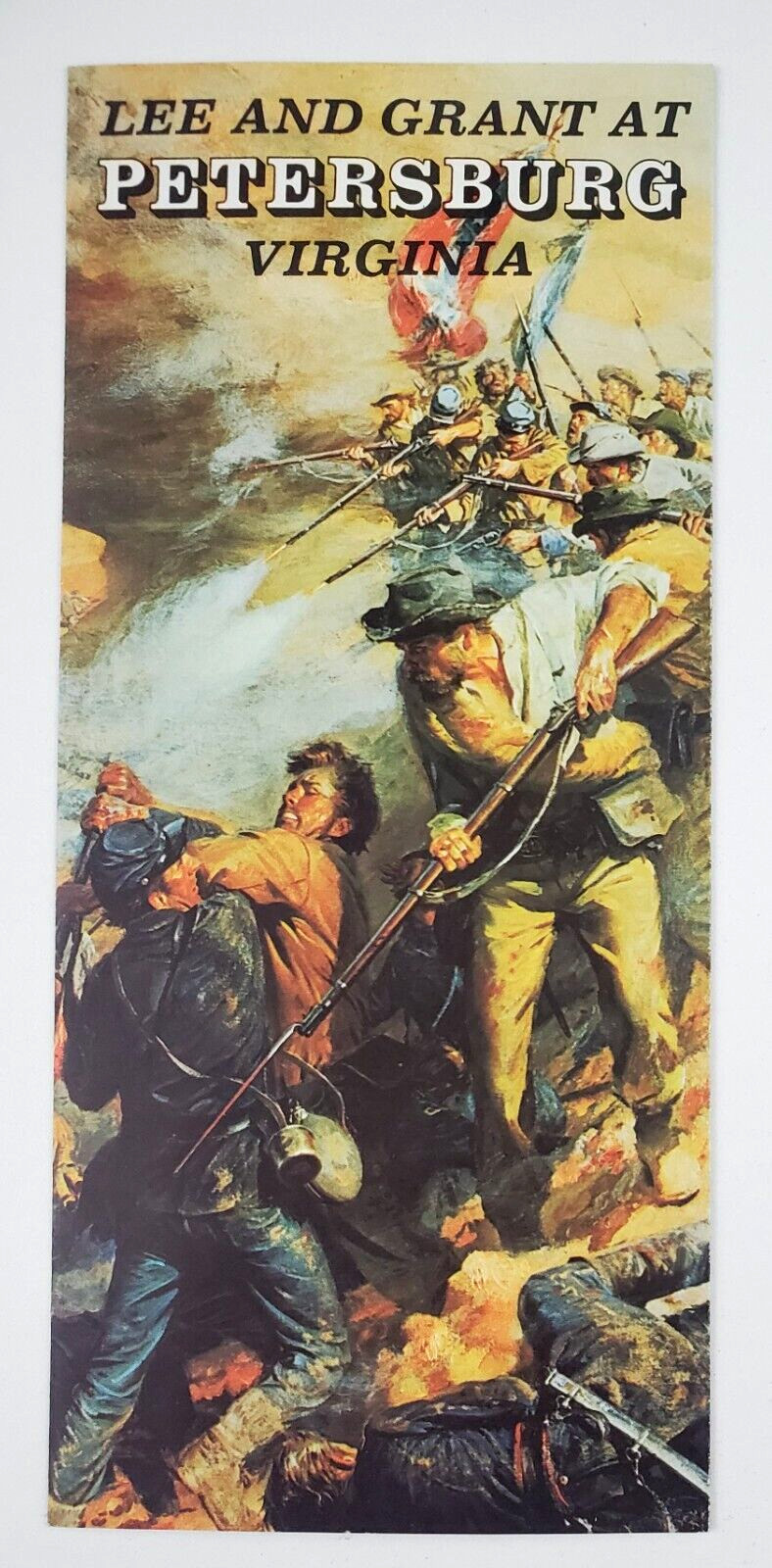 1960s Petersburg Virginia VA Battlefield Lee Grant Vintage Tourist Brochure