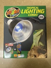 Zoo Med Deep Dome Lamp Fixture Tropical lighting combo