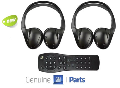 2010-2014 Chevrolet Suburban DVD Entertainment Headphones Set & Remote 100% OEM