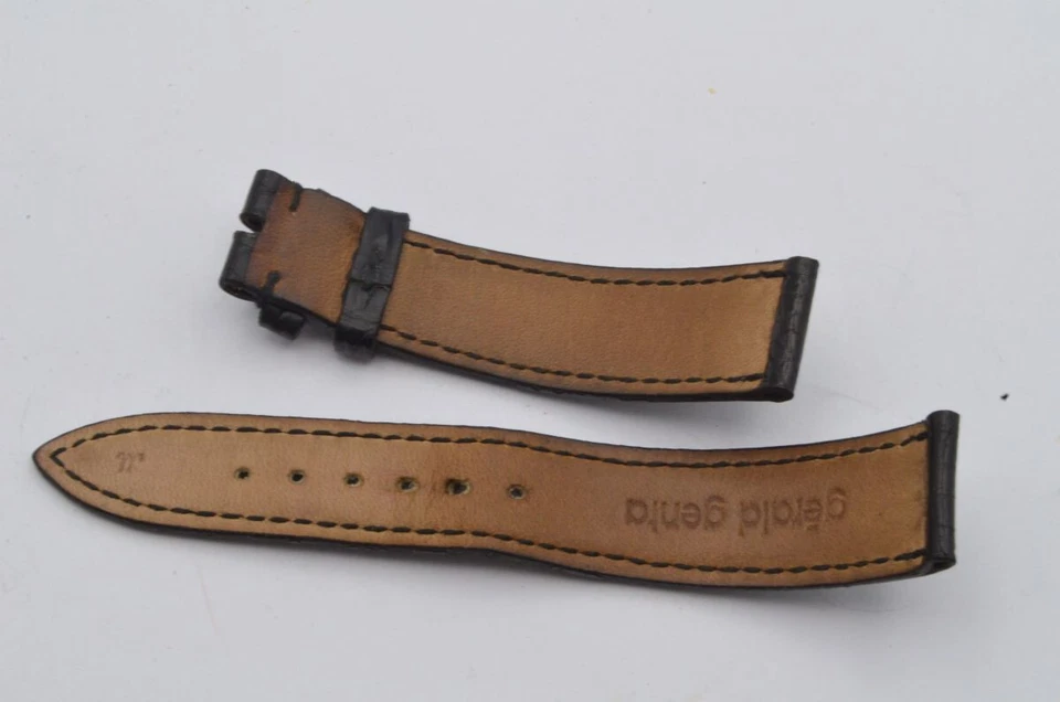 Pulsera de cuero vintage para hombre Gerald Genta 18Mm Bracelet para hebilla 16Mm Foto 2 de 2