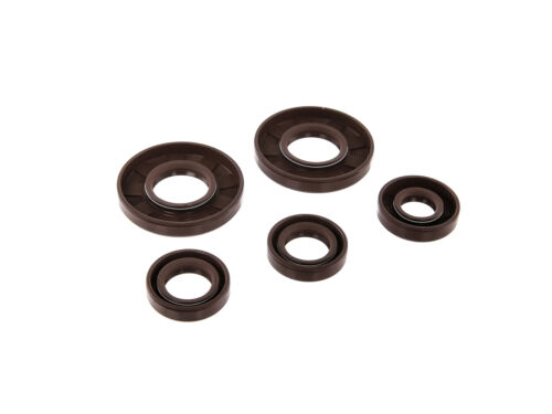 Set: Shaft Sealing Rings Motor Full, Brown - For Simson SR4-1 Sparrow (Engine M52 KH) - Picture 1 of 2