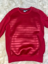 Puma Ferrari Sheer Red Crewneck Sweater Sweatshirt - 10th Anniversary Edition