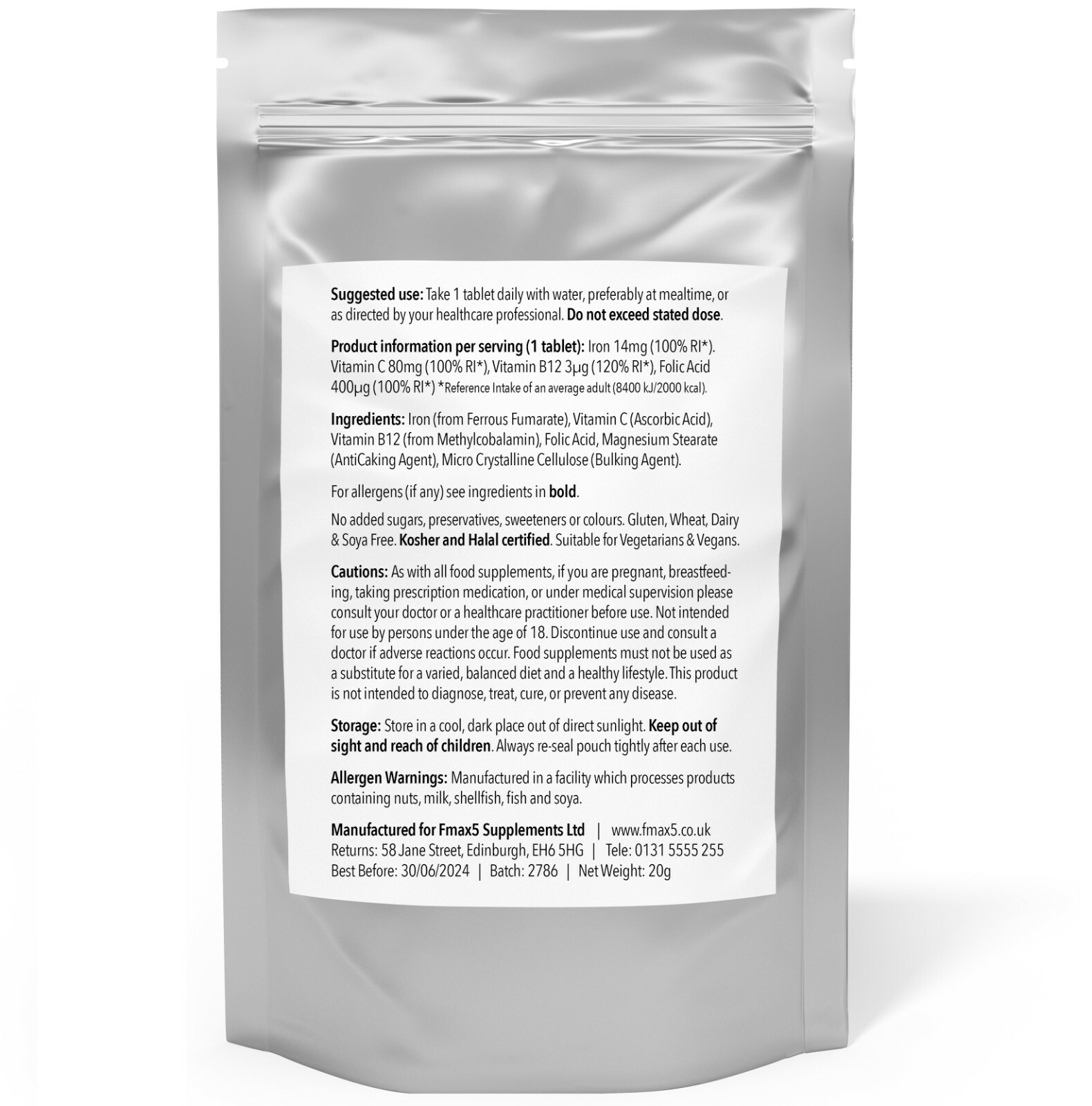 180 X 14mg IRON + Vitamin C, B12 & Folic Acid Energy Pregnancy Anaemic Tiredness eBay