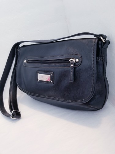 Relikt Umhängetasche Handtasche Taschenbuch schwarz Schultergurt - Bild 4 von 23