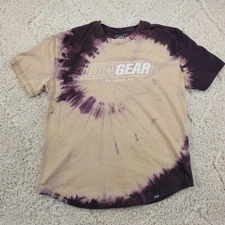 Raw Gear Los Angeles Mens T-Shirt Tye Dye Swirls Gym Tee Size Medium 100% Cotton