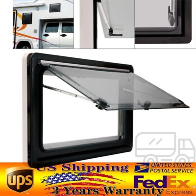 RV Caravan Extrapolated Ventilation Camper Hinged Push Window Hatch 900x500mm