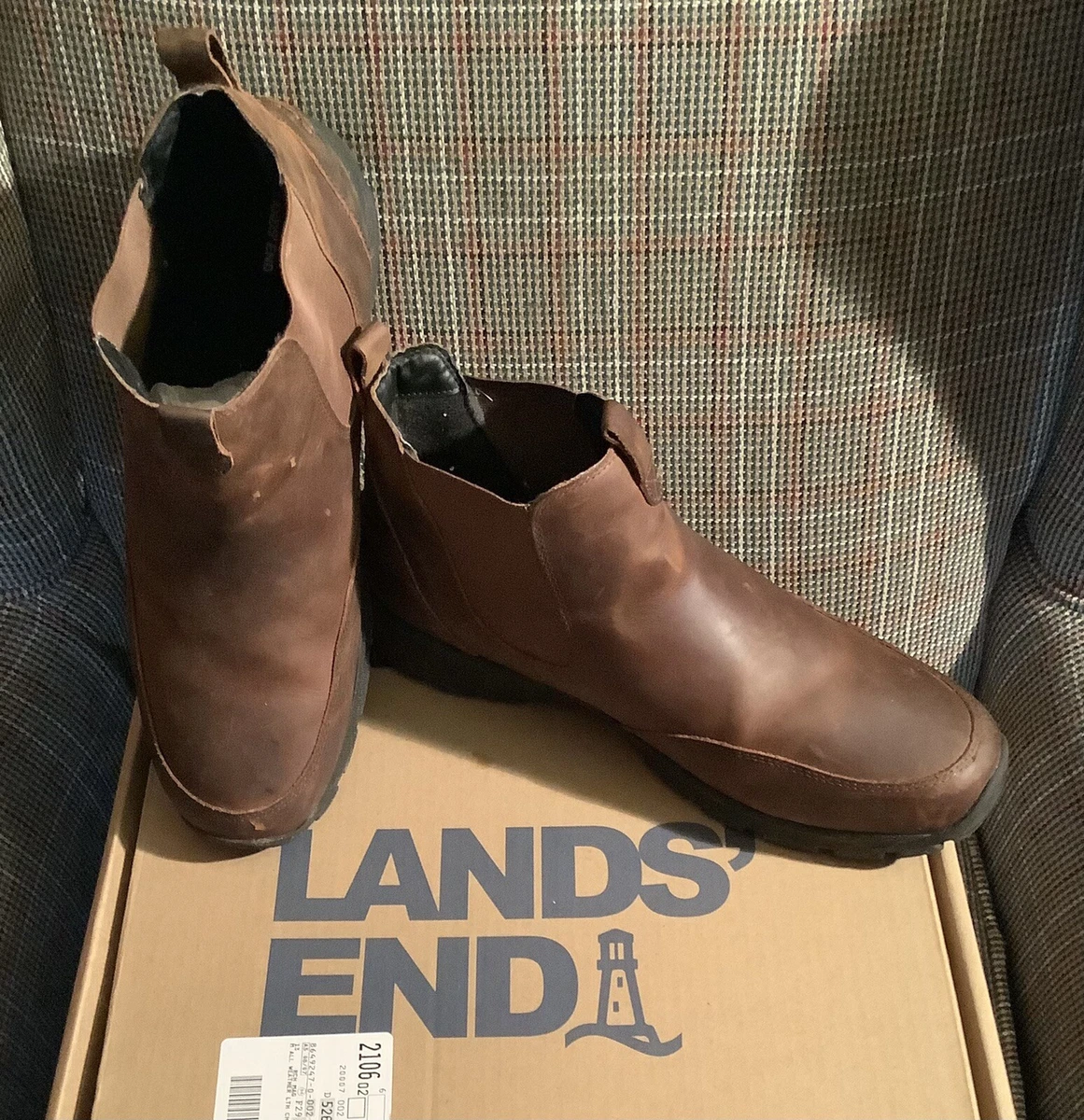 Lands end leather boots cheap