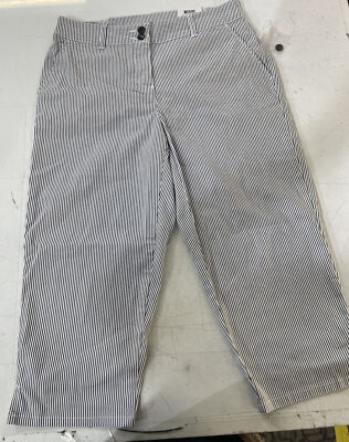 Karen Scott Women's Striped Comfort Waist Woven Capri Pants