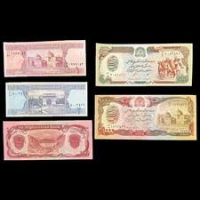 Afghanistan 1,2,100,500,1000 Afghani 2002 Uncirculated Banknote Currency Money