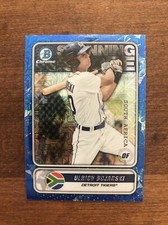 Ulrich Bojarski 2020 Bowman Chrome Spanning Globe Blue Mojo Rookie Tigers /150