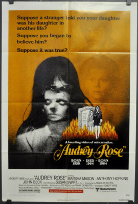 Audrey Rose 1977 Original 27X41 Filmplakat Anthony Hopkins Marsha Mason
