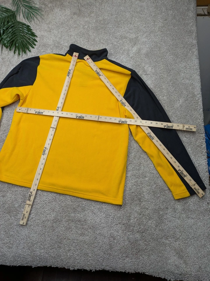 Chaqueta Pittsburgh Steelers Hombre XL Extra Grande Amarilla 1/4 Cremallera Polar Ropa de Equipo Foto 4 de 4