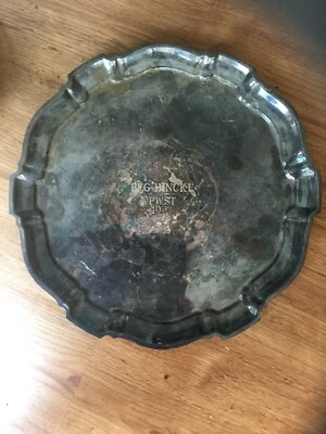 E.P.C.A. Poole & Silver Company Silver Plate  Serving Platter Tray/trophy 1977