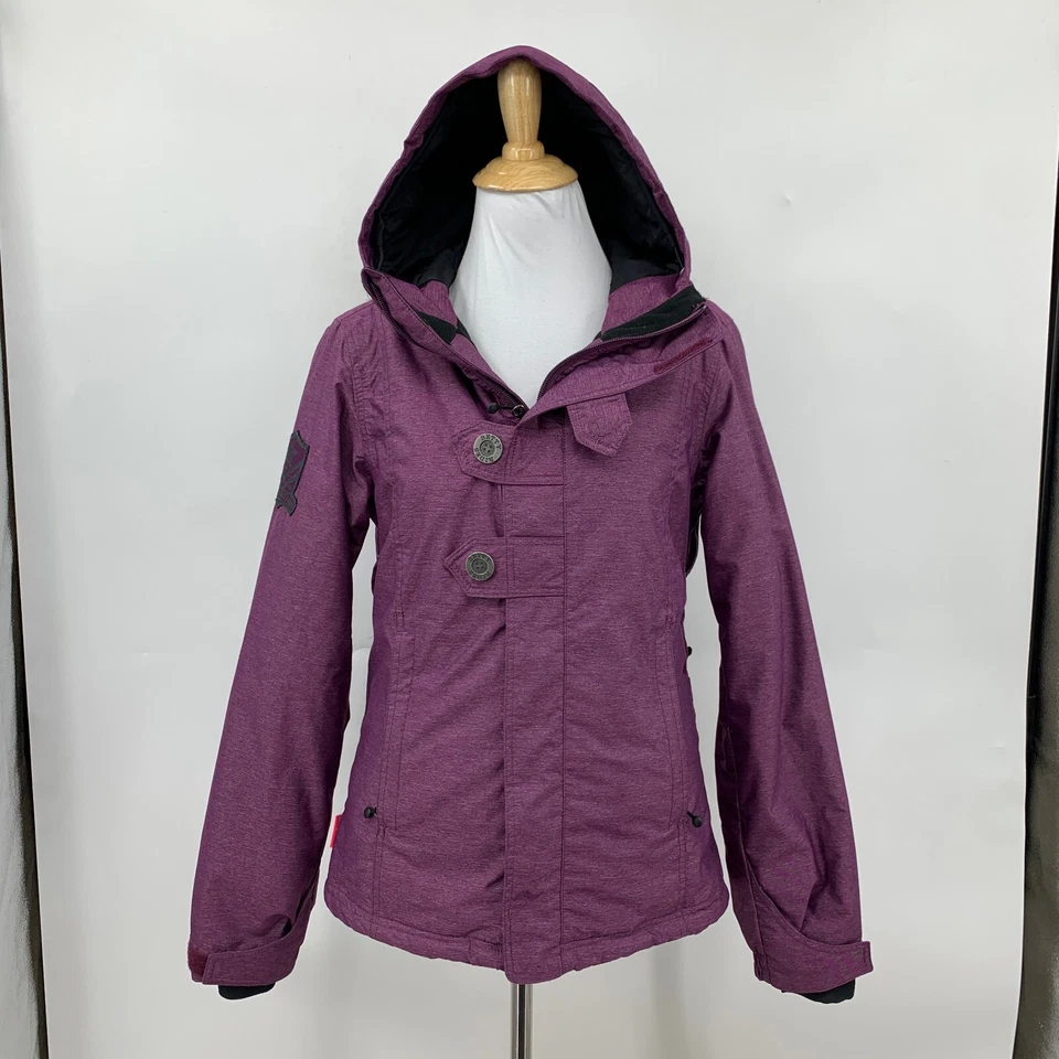 Chaqueta Betty Rides Mujer S Pequeña Púrpura Cremallera Completa A Presión Snowboard Aislada Foto 2 de 4