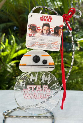Disney Parks Star Wars BB-8 Droid Light Up Glow Lanyard/Necklace