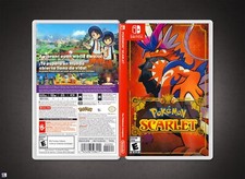 Pok mon Scarlet COVER ART: Replacement Pokemon Insert / Case for Nintendo Switch