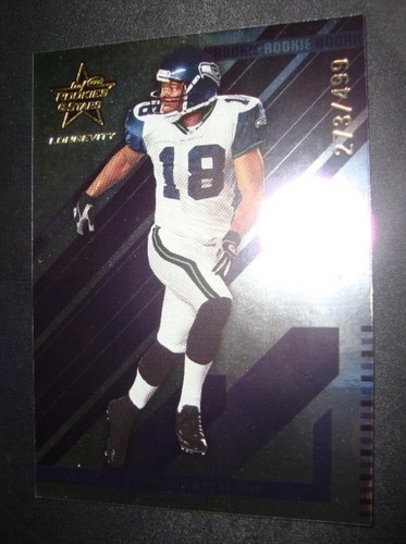 2004 D.J. Hackett Rookies & Stars Longevity Rookie Card Seahawks Colorado /499 - Picture 4 of 5