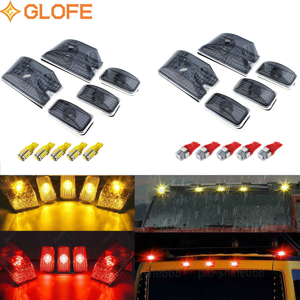 Headlight Assemblies For 2009 Hummer H2 10X Amber/Red Lens Cab