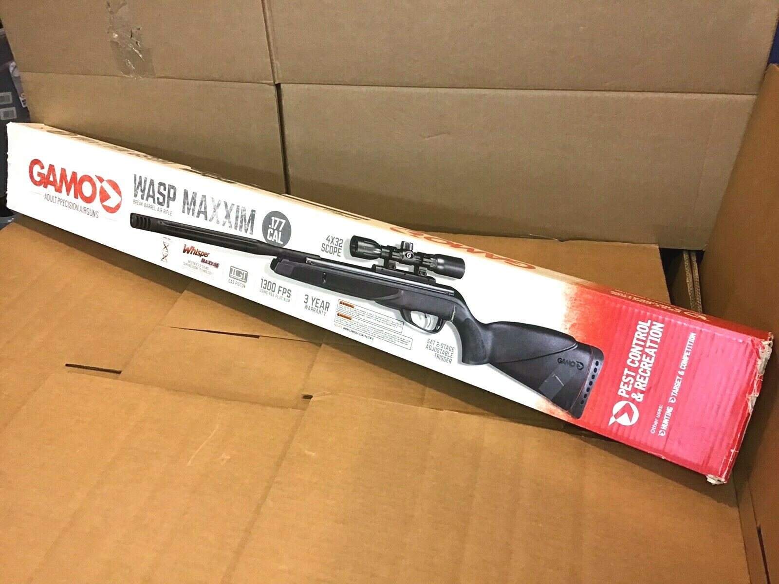 Gamo Wasp Maxxim Air Rifle .177 1300fps With 4x32 Scope Air Rifles