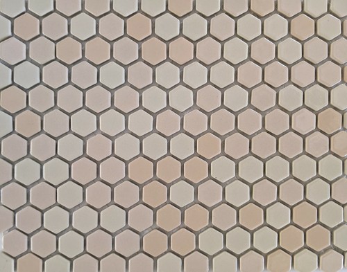 Light Pink Hexagon Porcelain Mosaic Tile For Wall & Floor - Picture 2 of 2