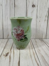 Green hydrangea crackle glass pattern bathroom Tumblr Cup