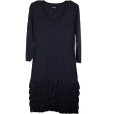 Ellen Tracy Long Sleeve Sweater Knit Dress Size Medium