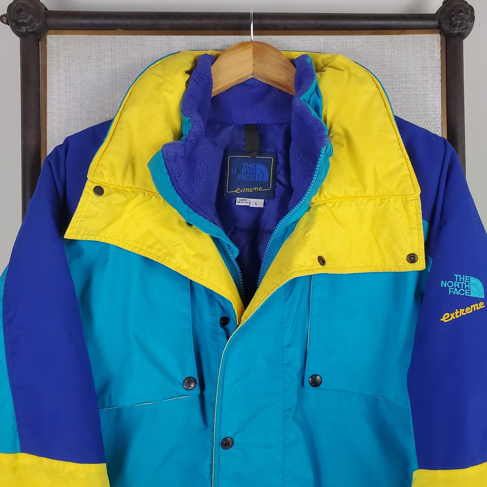 VTG NORTH FACE EXTREME 1980s Mens Sz Large Bomber Jacket Made in USA Insulated image 3