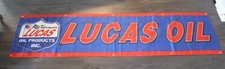 Lucas Motor Oil Banner Flag Big 2x8 Feet Gas Station Mechanic Garage Racing Lucas Motor Oil Banner Flag Big 2x8 Feet Gas Station Mechanic Garage Racing