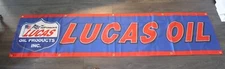 Lucas Motor Oil Banner Flag Big 2x8 feet Gas Station Mechanic Garage Racing 