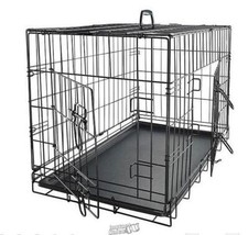 Paws  Pals Double-Door Pet Crate Size Small 24"Lx17"Dx19"H