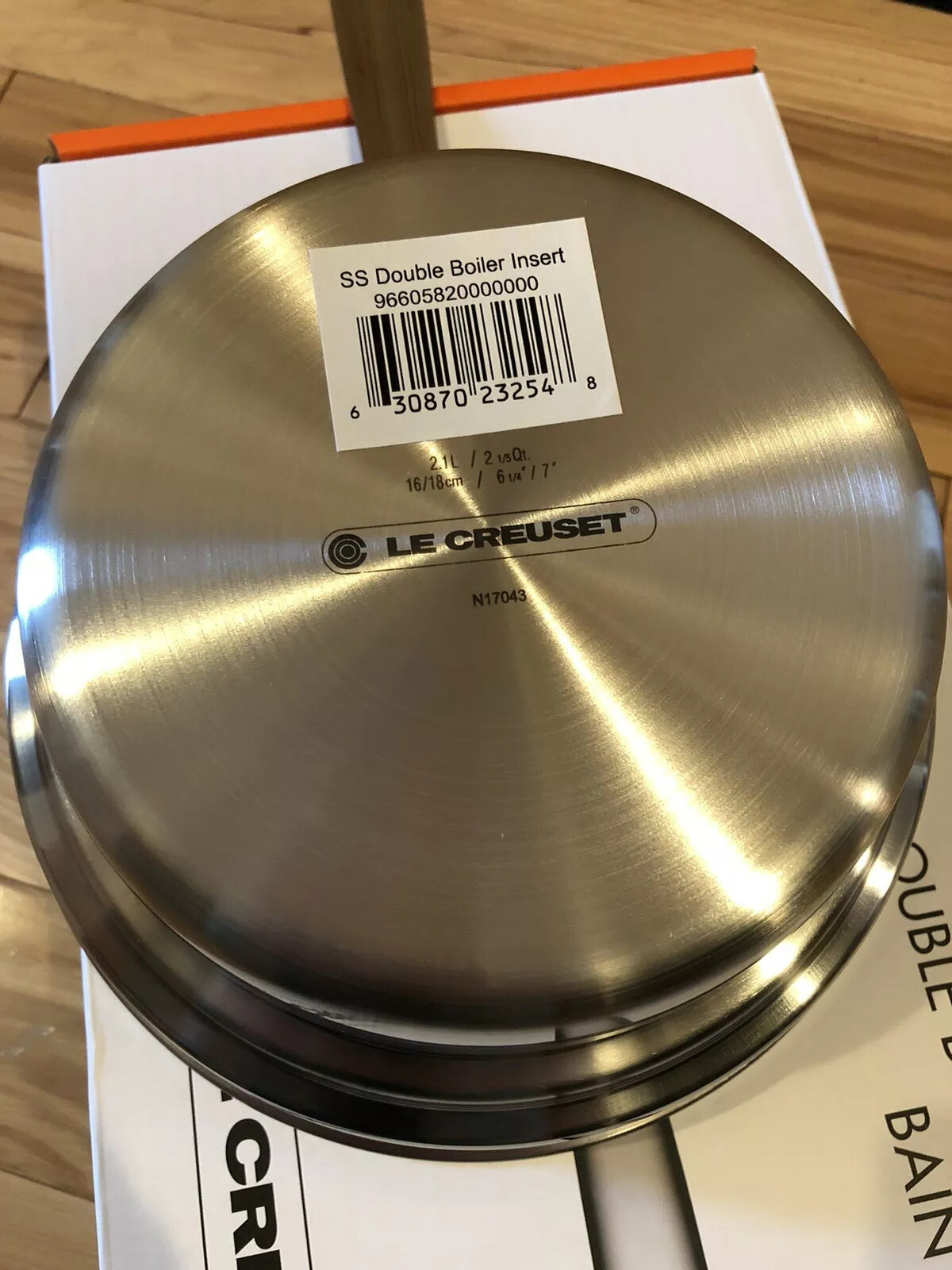 Double Boiler Insert for 2 Qt. Sauce Pan CookTek, Double Boiler