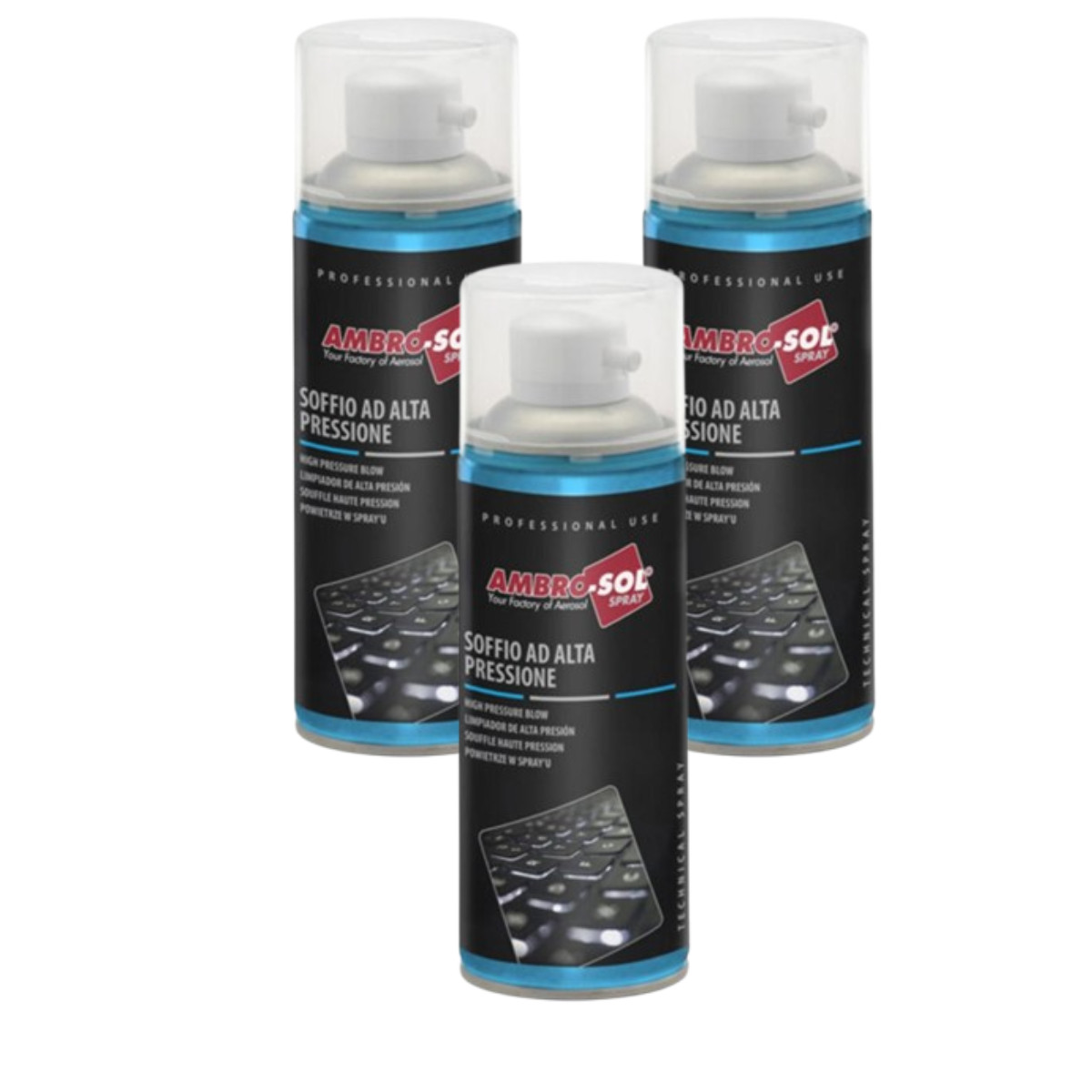 Air comprime haute pression 3x400ml nettoyeur poussiere clavier et PC