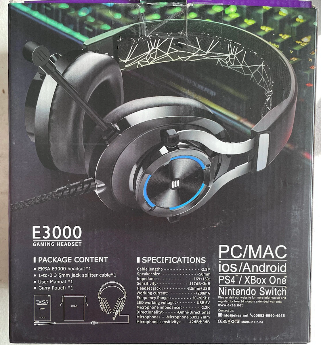 Eksa e3000 2025 gaming headset